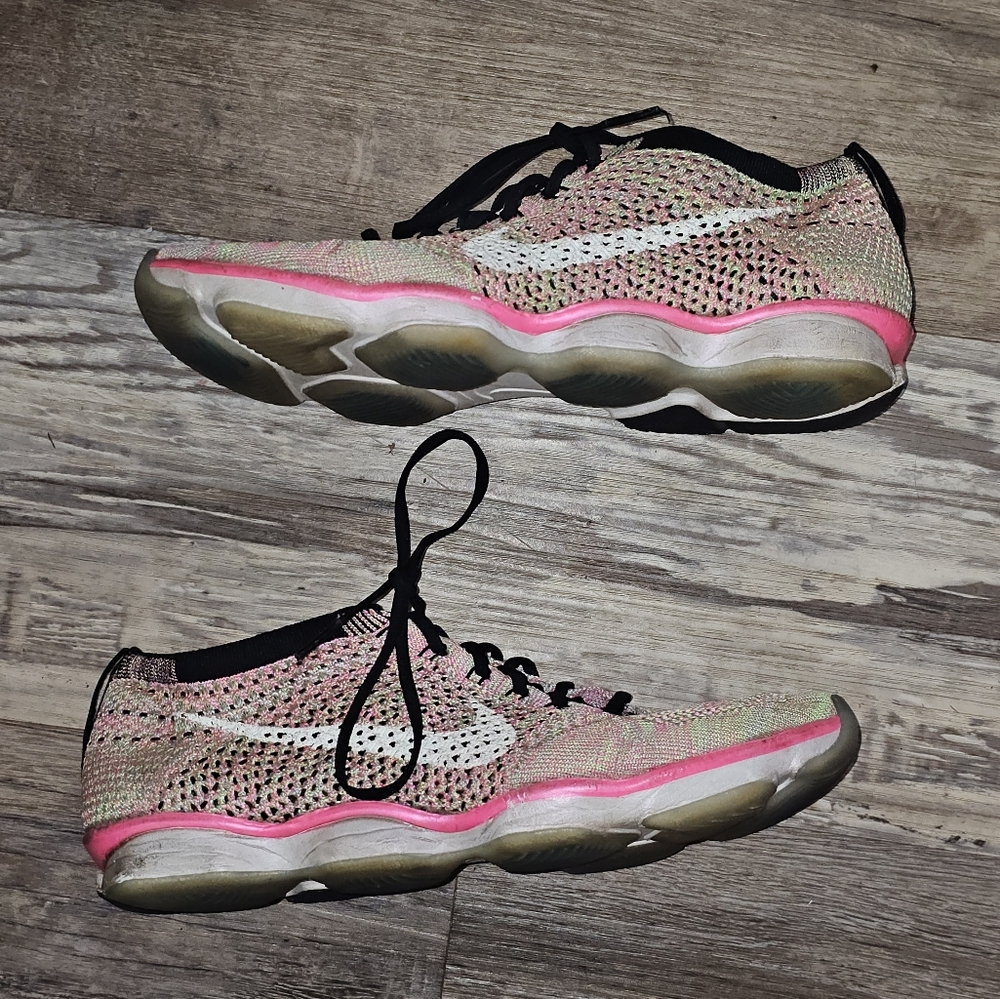 Nike Pink and Black Athletic Shoes